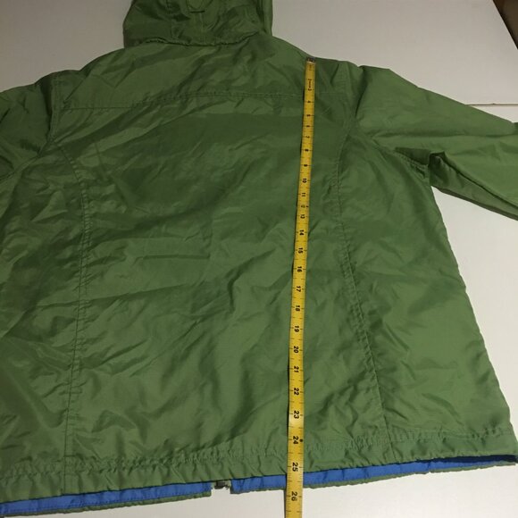 LL Bean Womens Large Green Windbreaker Rain Jacket Nylon - Picture 7 of 7